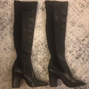Sam Edelman Over the Knee Black Boots, Size 10.